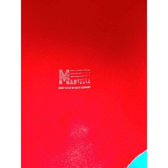 VTG Martelle West Germany Womens Hat Red Felt Fur Fuzzy Rolled Brim - Picture 11 of 11